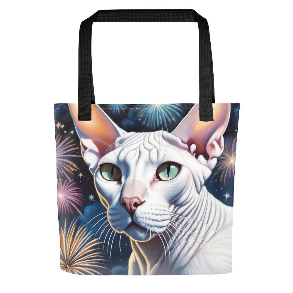 PugMug Custom White Sphynx Cat Tote