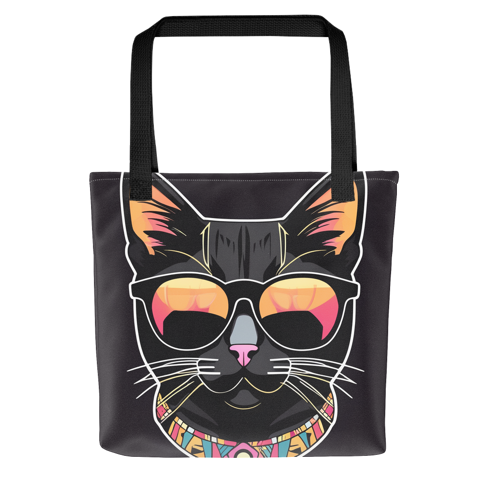PugMug Custom Black Exotic Cat Tote