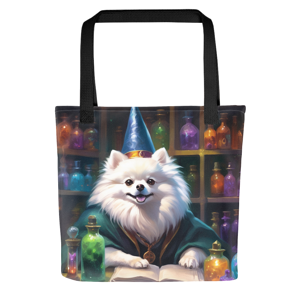 PugMug Custom White Pomeranian Tote