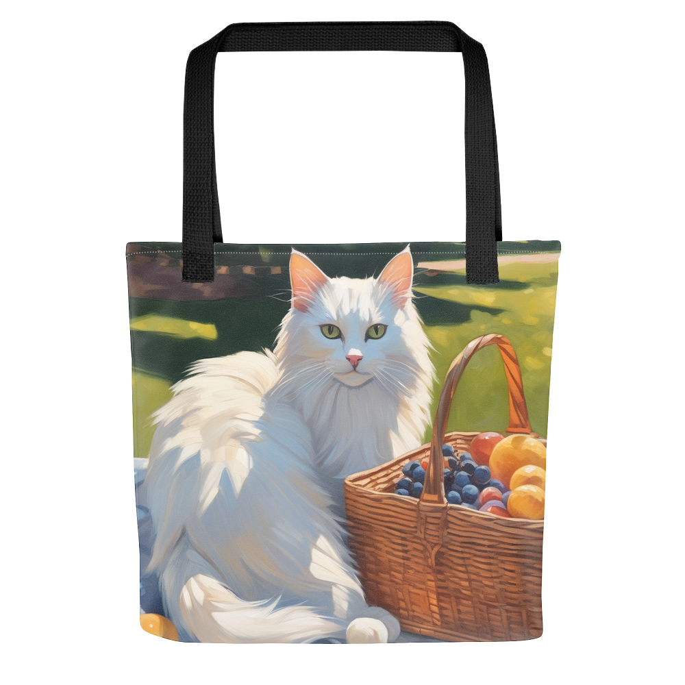 PugMug Custom White Companion Cat Tote