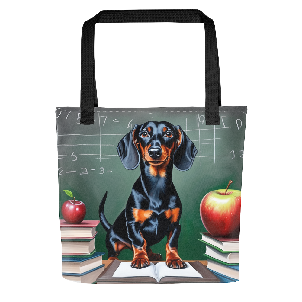 PugMug Custom Black Dachshund Tote