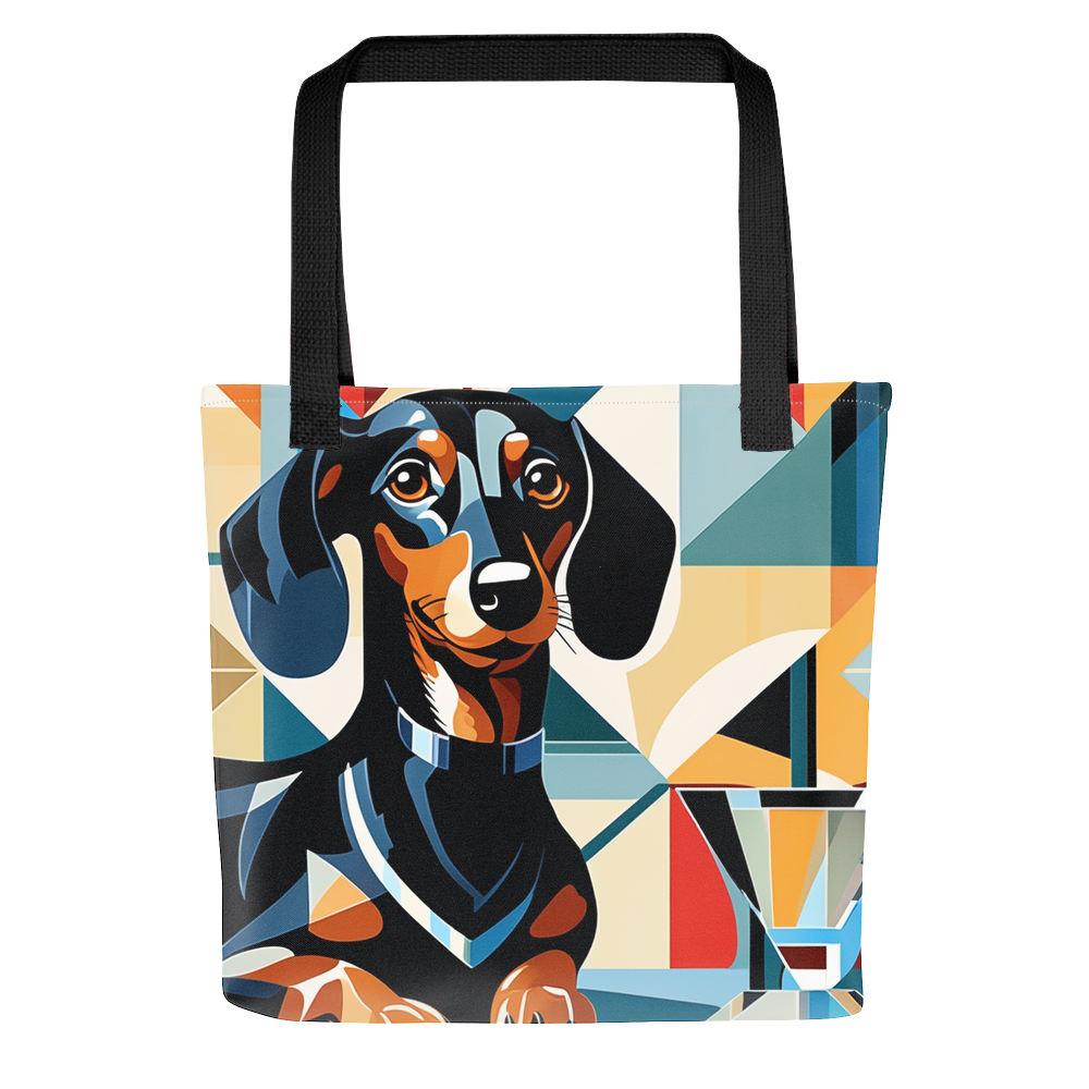 PugMug Custom Black Dachshund Tote