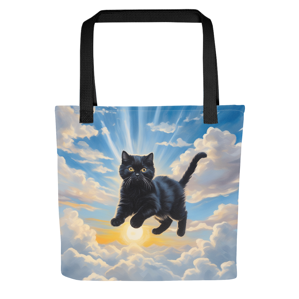 PugMug Custom Black Scottish Fold Cat Tote