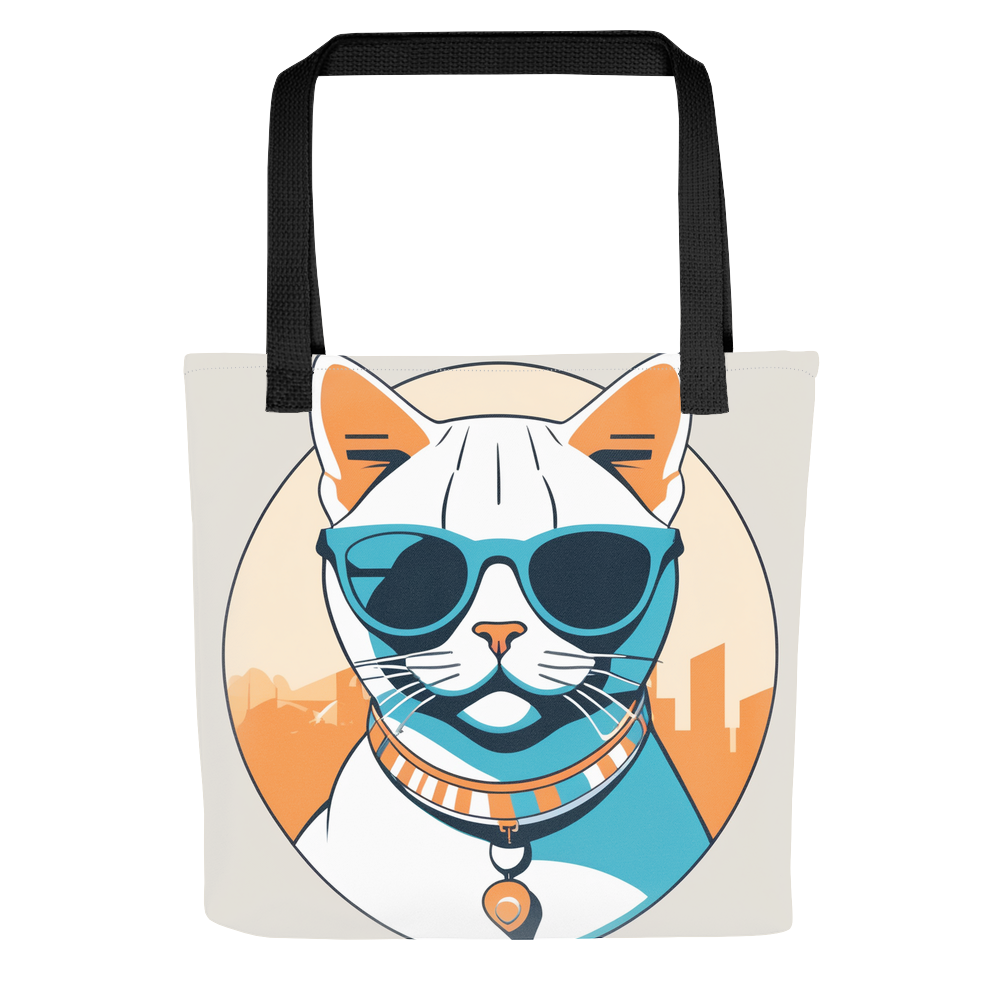 PugMug Custom White American Shorthair Cat Tote