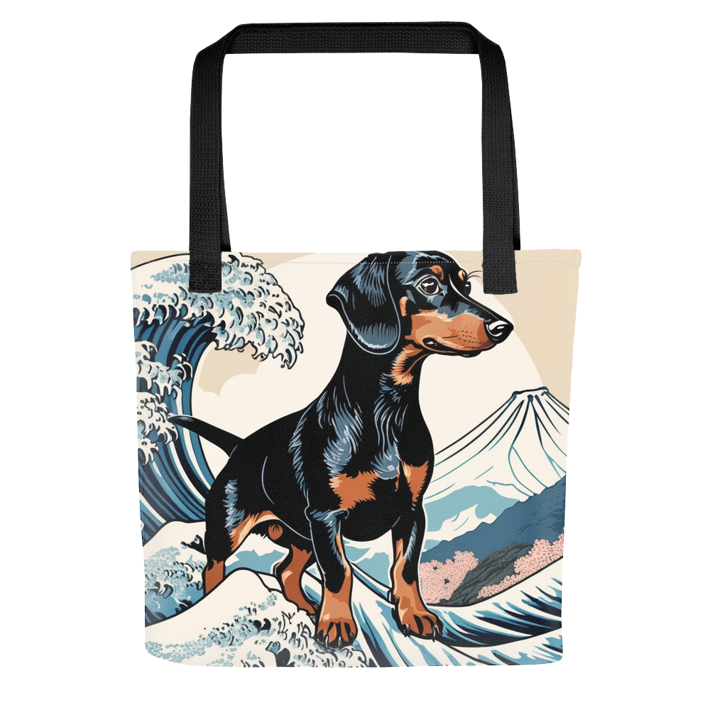 PugMug Custom Black Dachshund Tote