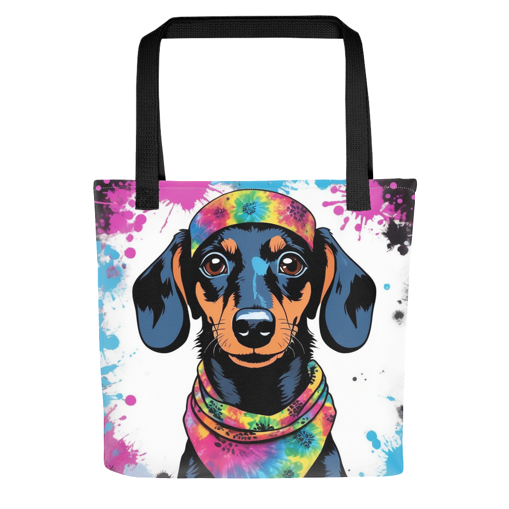 PugMug Custom Black Dachshund Tote