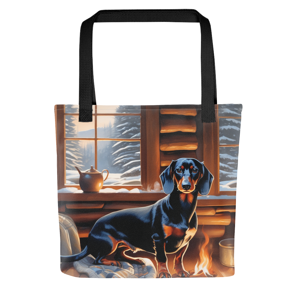 PugMug Custom Black Dachshund Tote