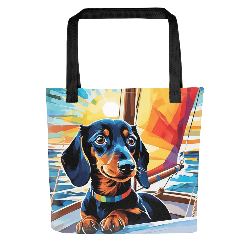 PugMug Custom Black Dachshund Tote