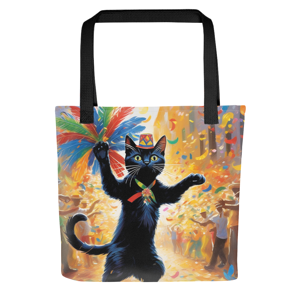 PugMug Custom Black American Shorthair Cat Tote