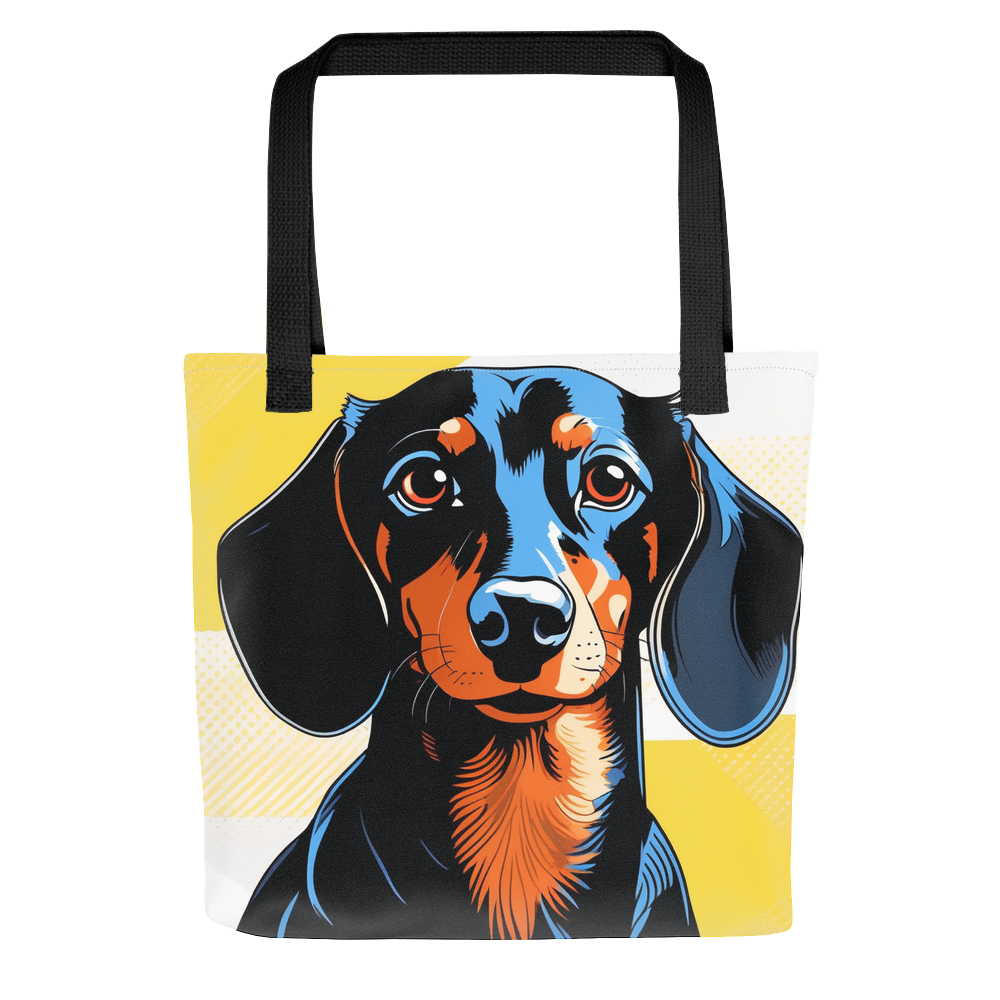 PugMug Custom Black Dachshund Tote