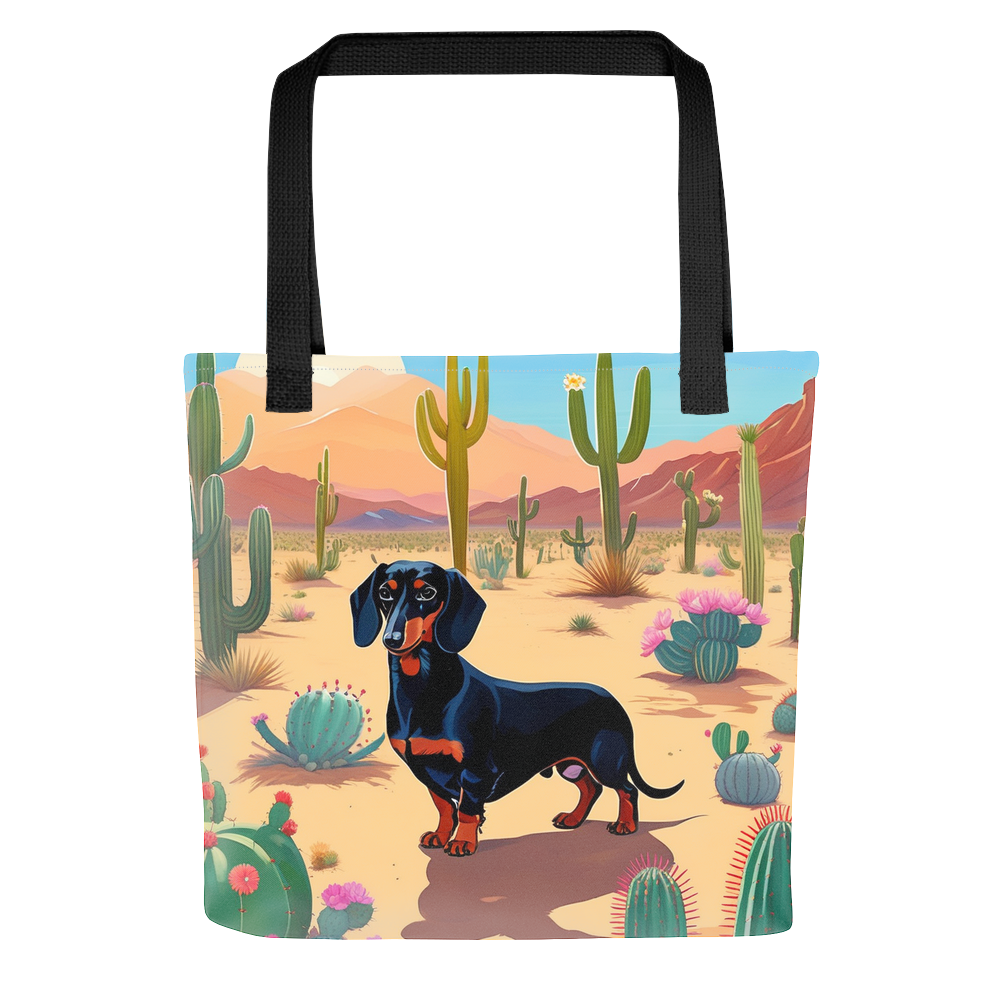 PugMug Custom Black Dachshund Tote