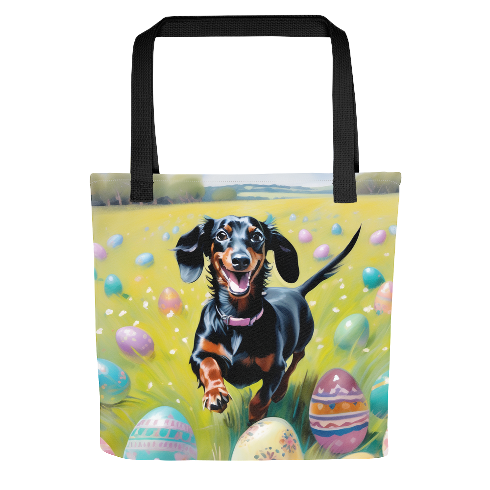 PugMug Custom Black Dachshund Tote