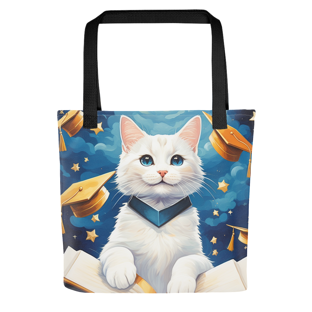 PugMug Custom White Companion Cat Tote