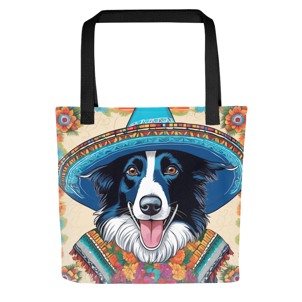 PugMug Custom Blue Merle Border Collie Tote