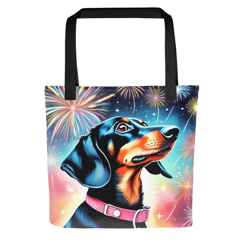 PugMug Custom Black Dachshund Tote