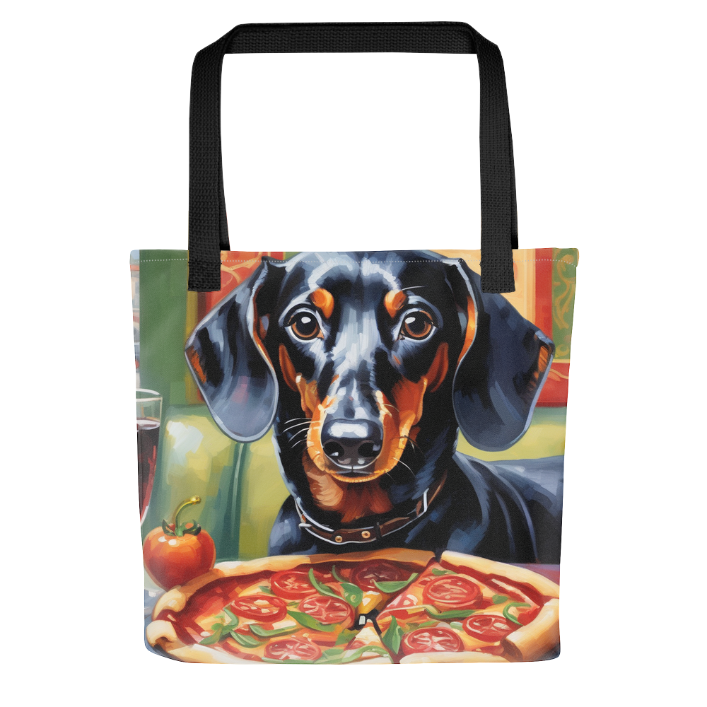 PugMug Custom Black Dachshund Tote