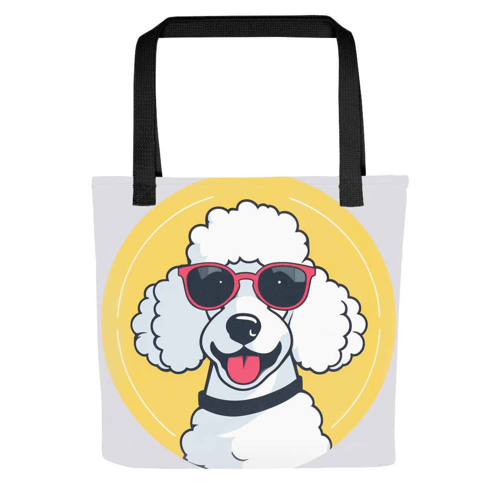 PugMug Custom White Poodle Tote