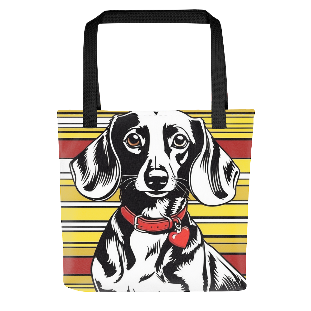 PugMug Custom Black Dachshund Tote