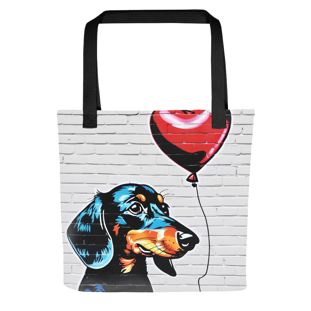PugMug Custom Black Dachshund Tote