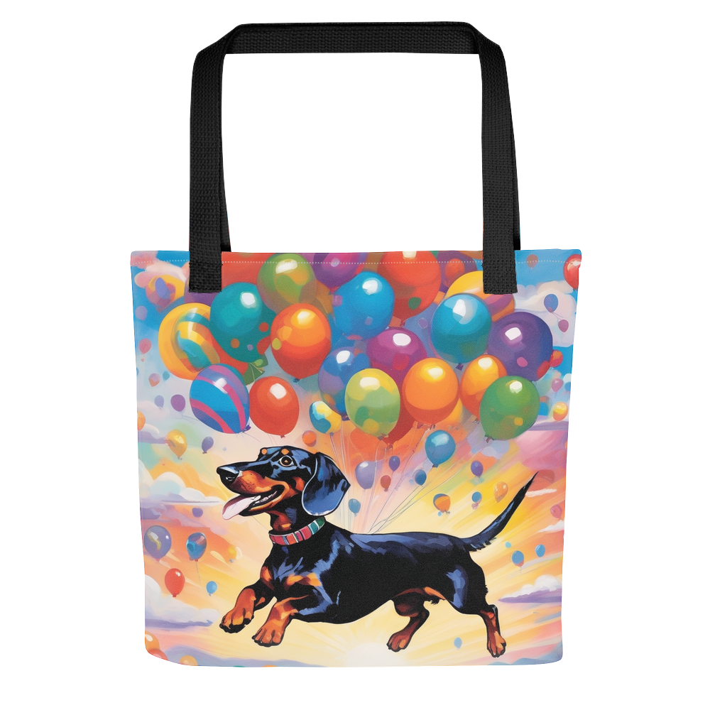 PugMug Custom Black Dachshund Tote