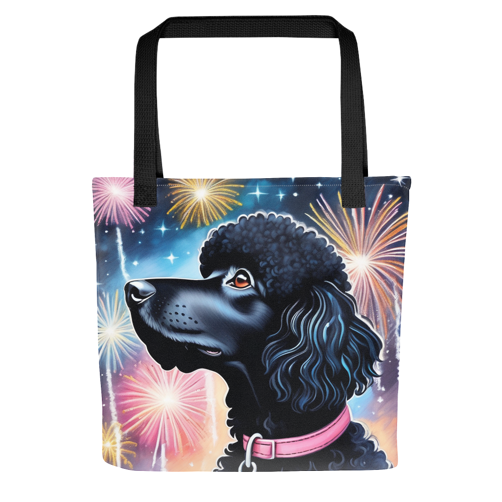 PugMug Custom Black Poodle Tote
