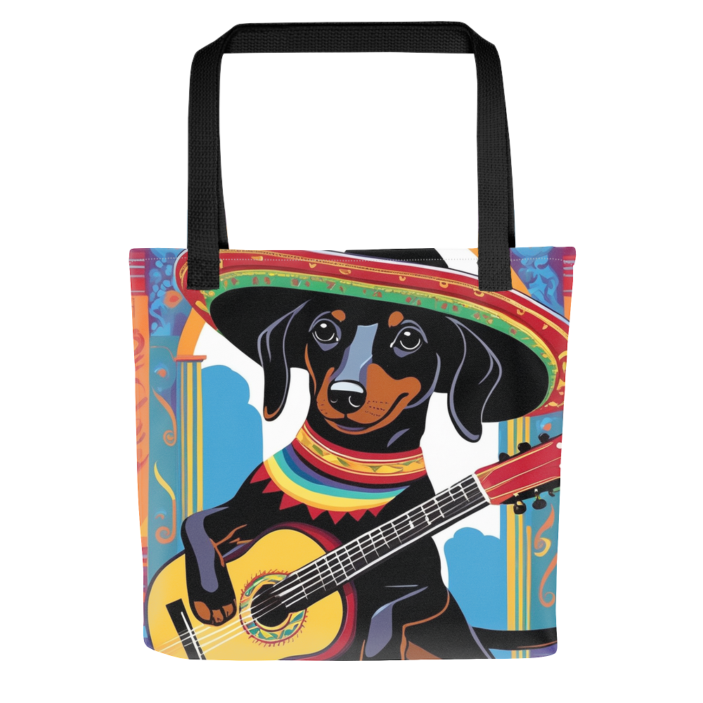 PugMug Custom Black Dachshund Tote