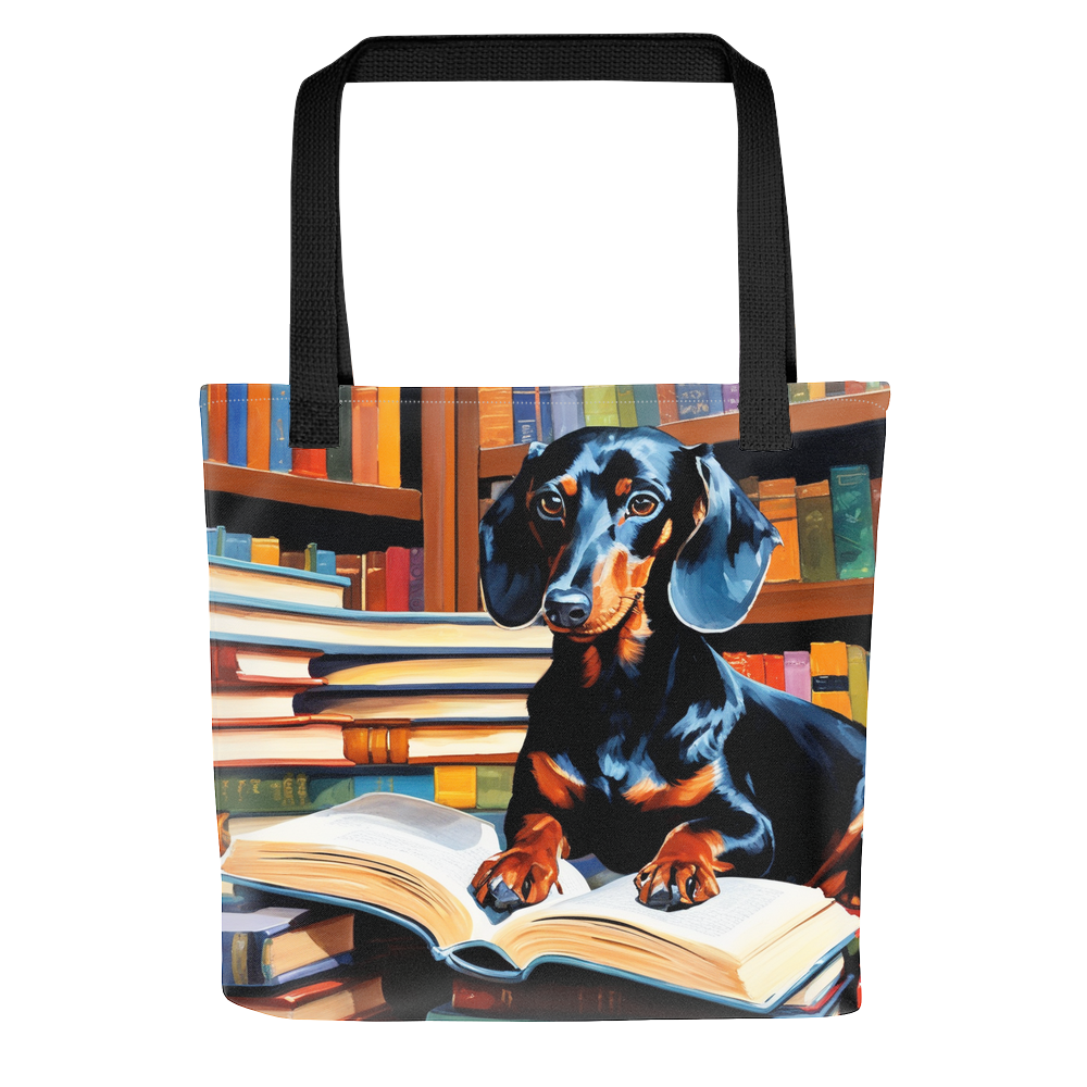 PugMug Custom Black Dachshund Tote