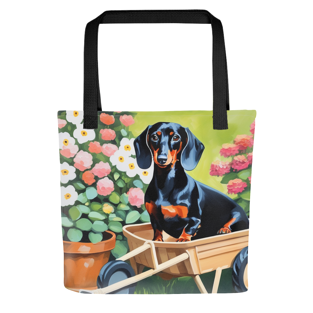 PugMug Custom Black Dachshund Tote