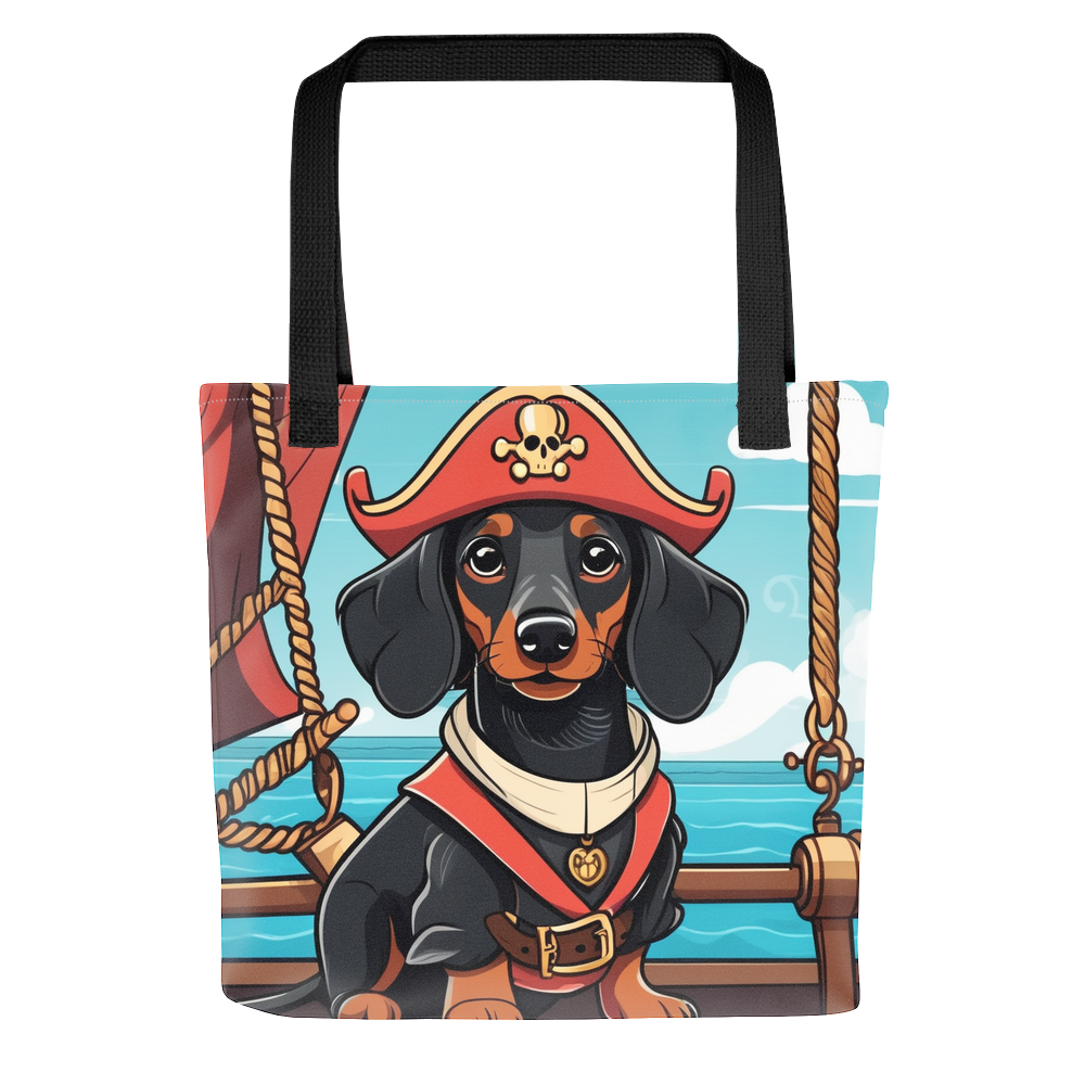 PugMug Custom Black Dachshund Tote