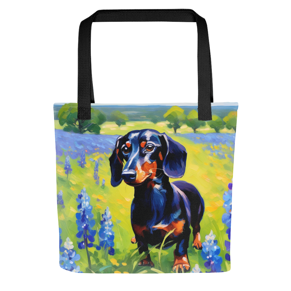 PugMug Custom Black Dachshund Tote