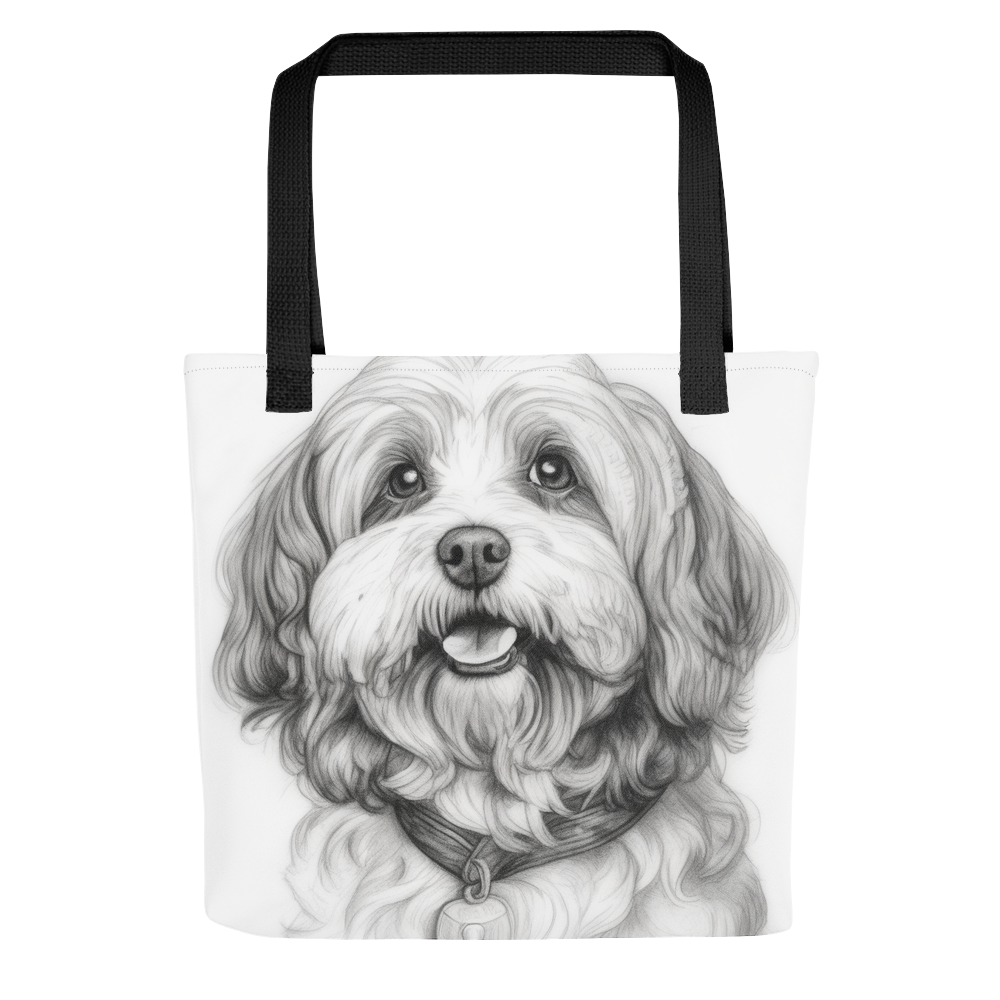 PugMug Custom White Havanese Dog Tote