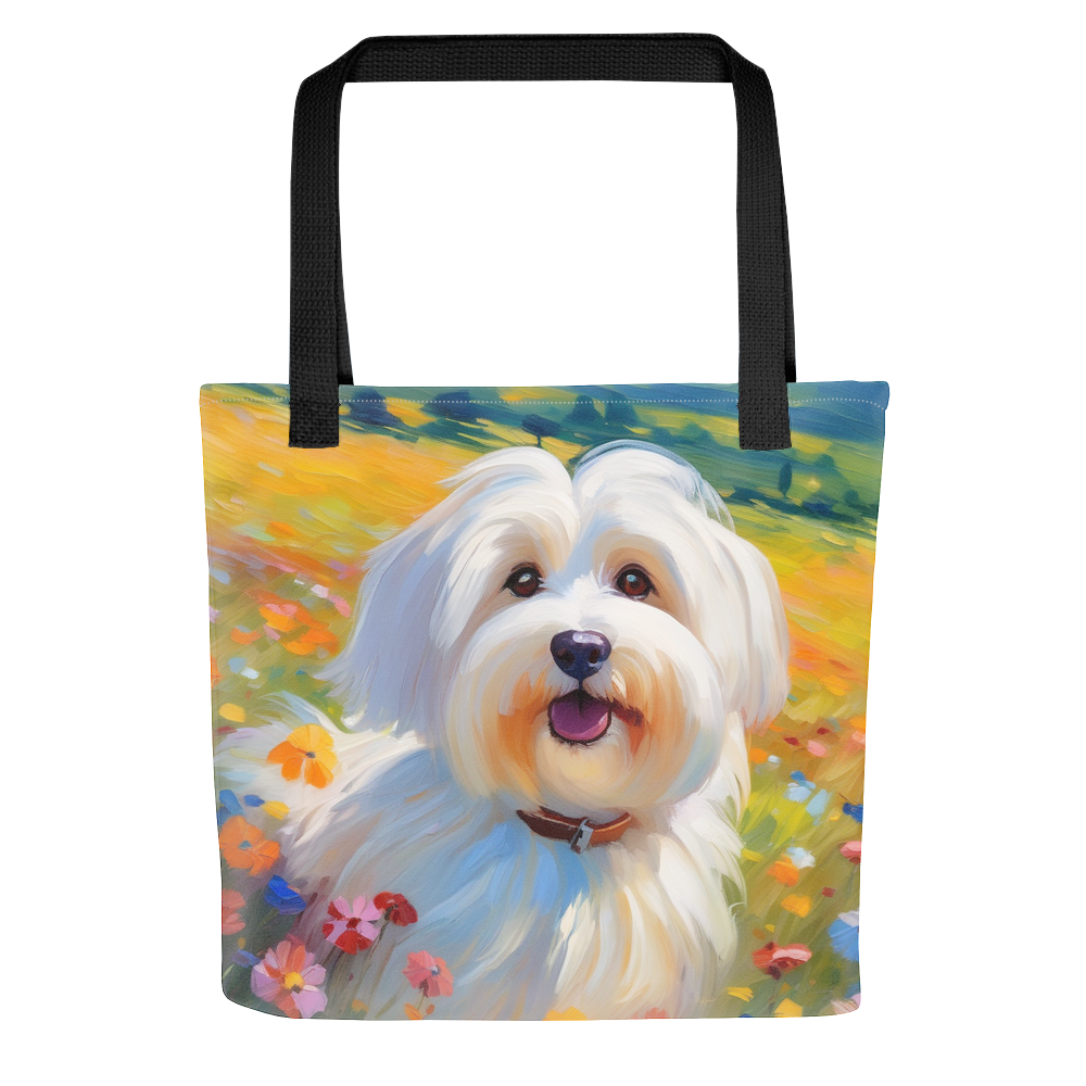PugMug Custom White Havanese Dog Tote