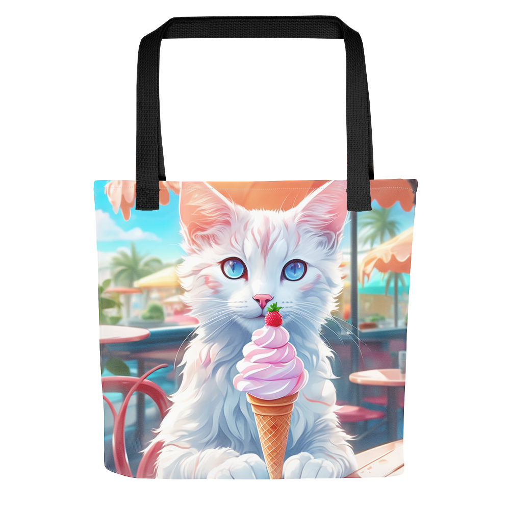 PugMug Custom White Companion Cat Tote
