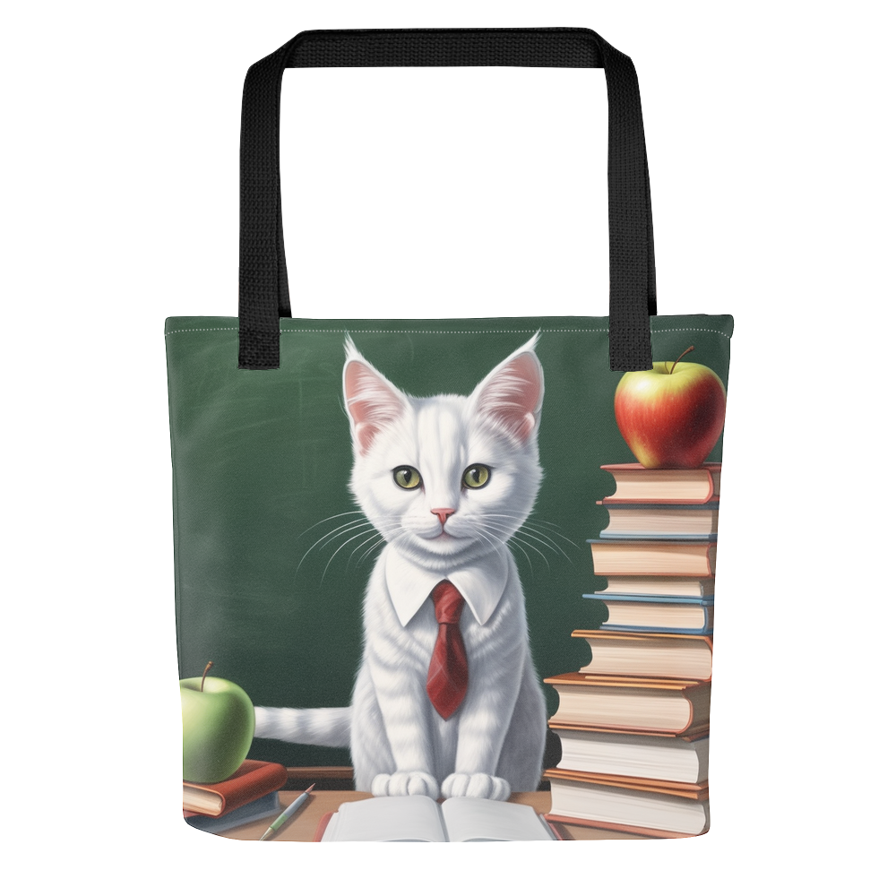PugMug Custom White Companion Cat Tote
