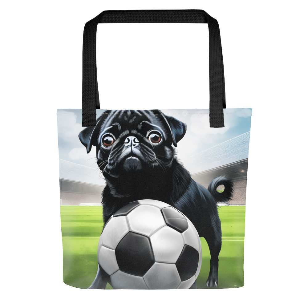 PugMug Custom Black Pug Tote