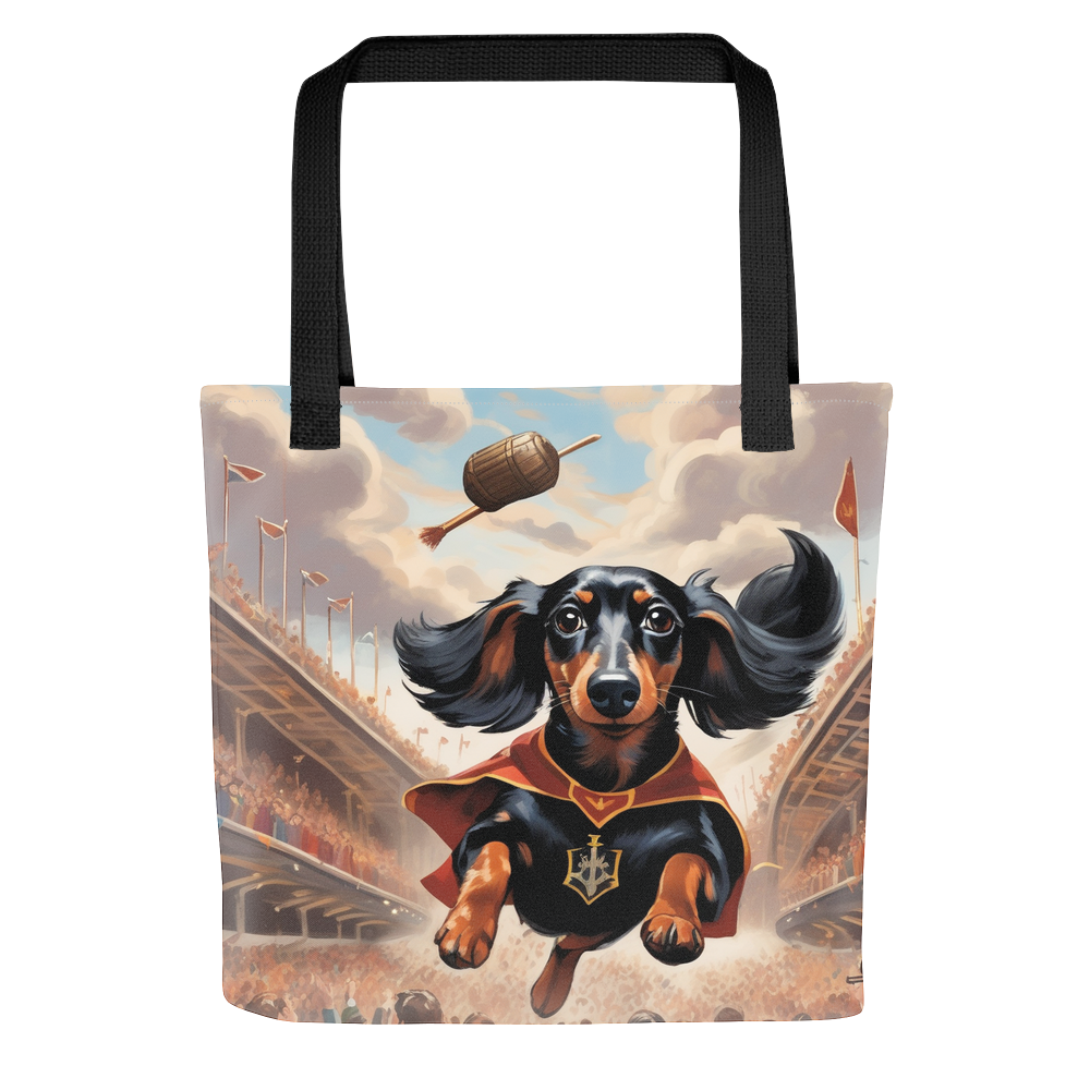 PugMug Custom Black Dachshund Tote