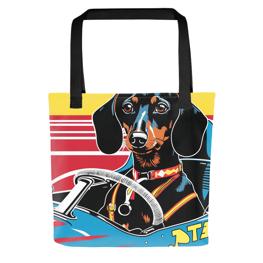 PugMug Custom Black Dachshund Tote