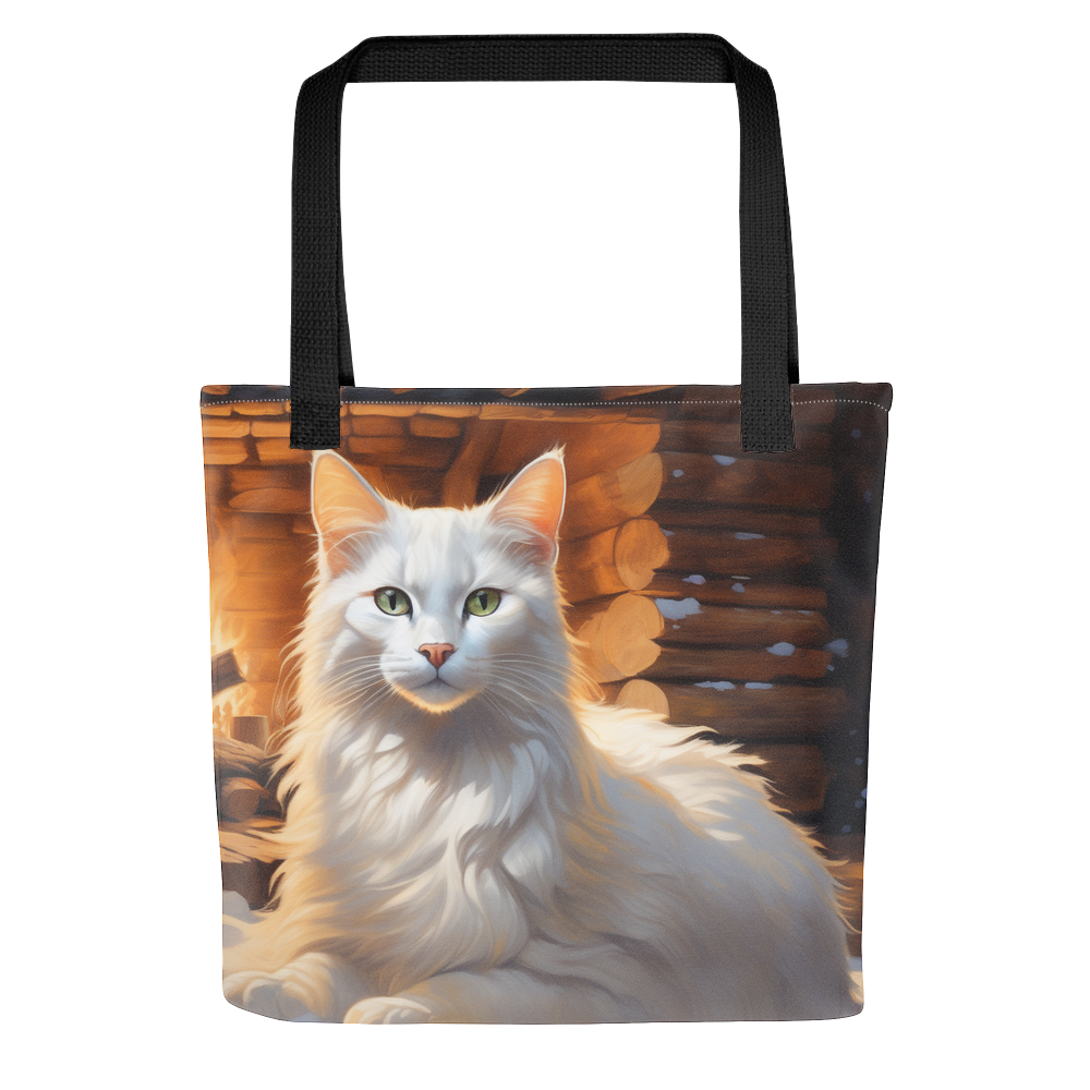 PugMug Custom White Companion Cat Tote