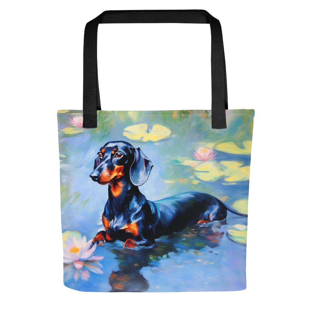 PugMug Custom Black Dachshund Tote