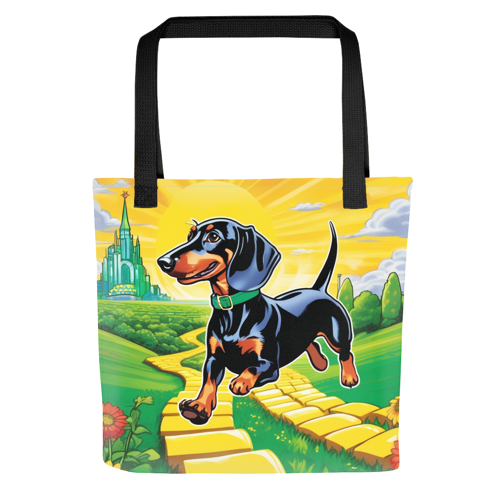 PugMug Custom Black Dachshund Tote