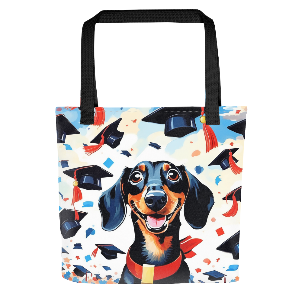 PugMug Custom Black Dachshund Tote