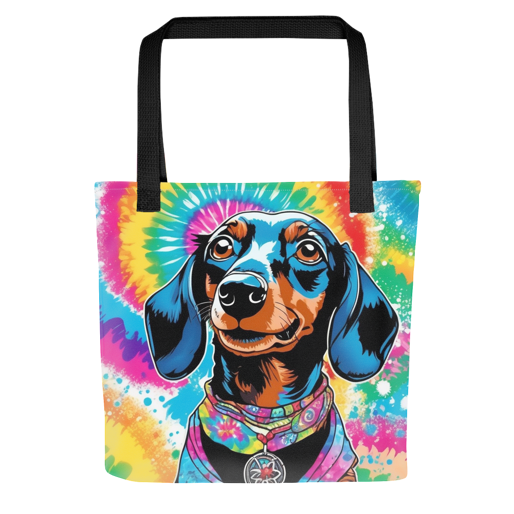 PugMug Custom Black Dachshund Tote