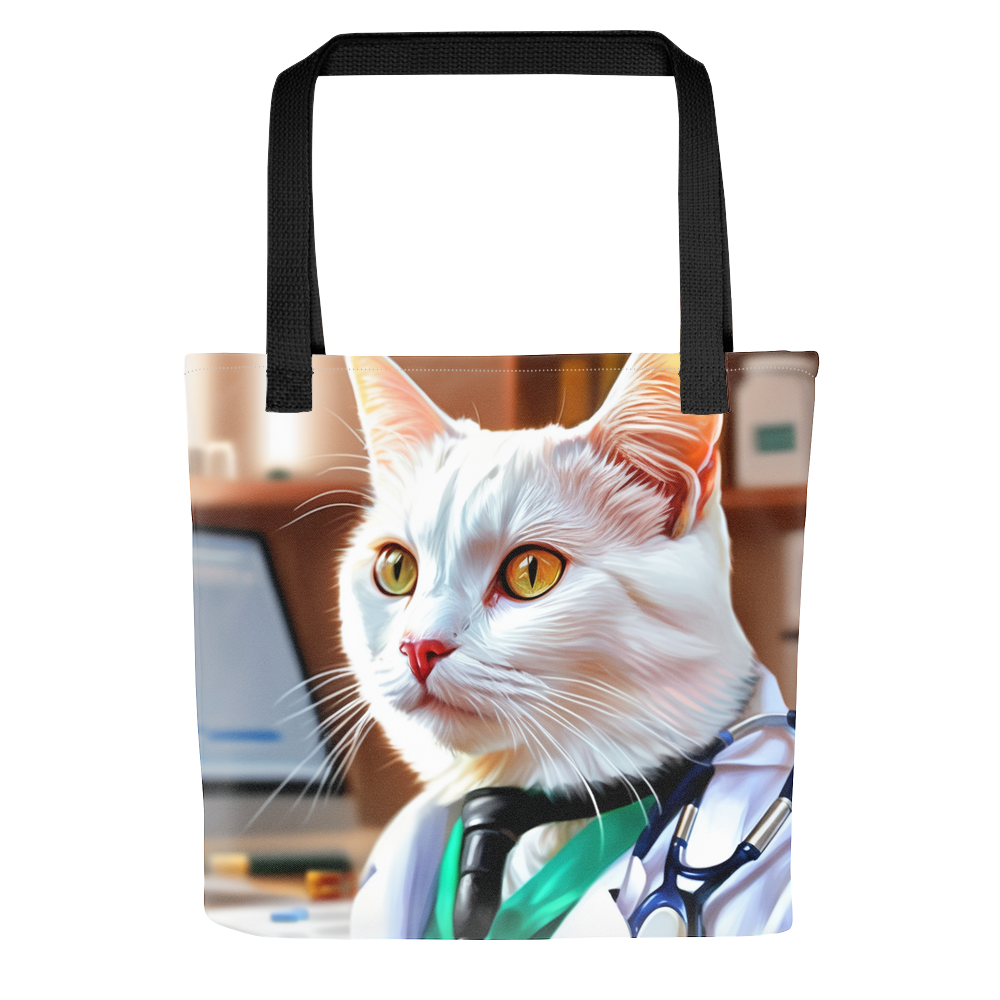 PugMug Custom White Companion Cat Tote