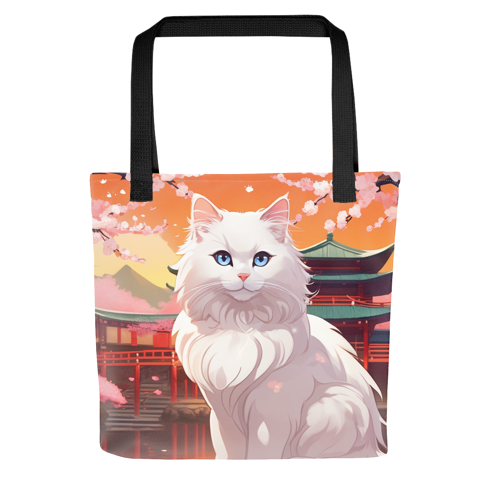 PugMug Custom White Ragdoll Cat Tote