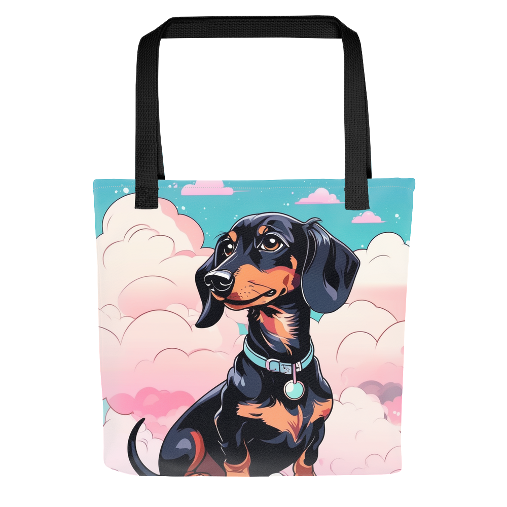 PugMug Custom Black Dachshund Tote