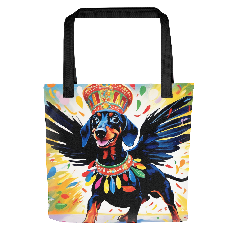 PugMug Custom Black Dachshund Tote