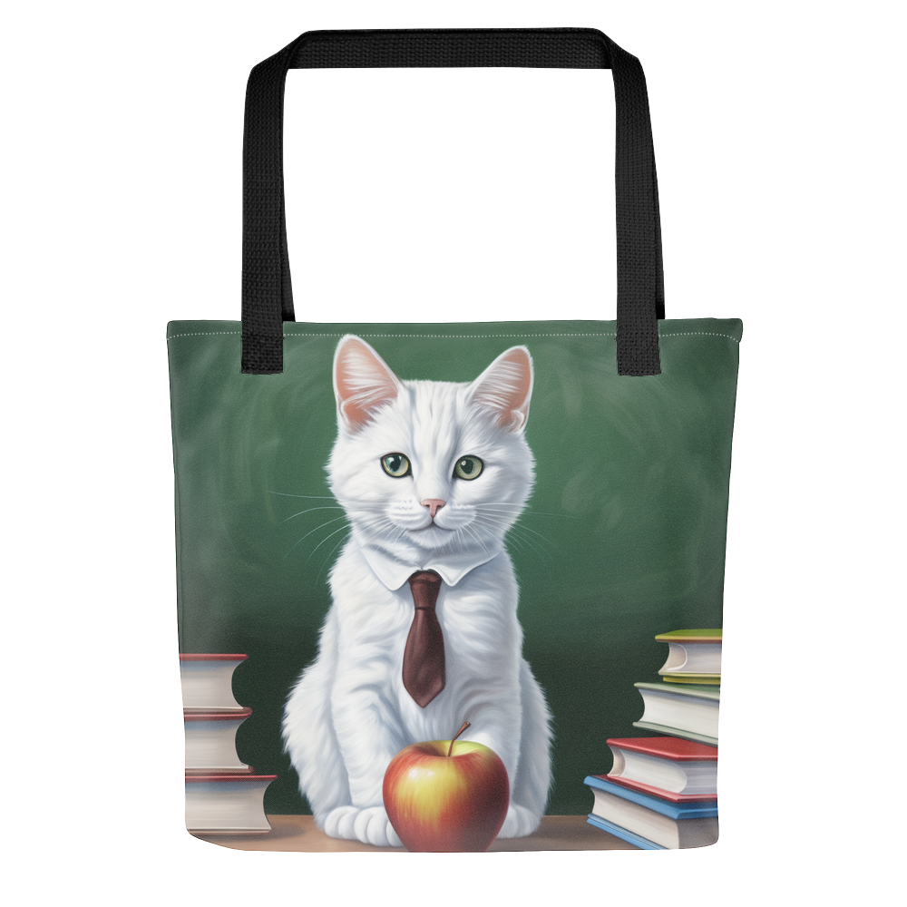 PugMug Custom White Companion Cat Tote