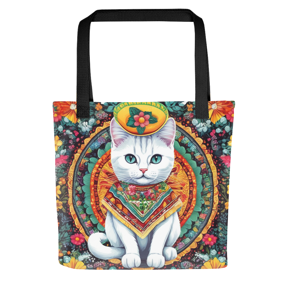 PugMug Custom White Companion Cat Tote
