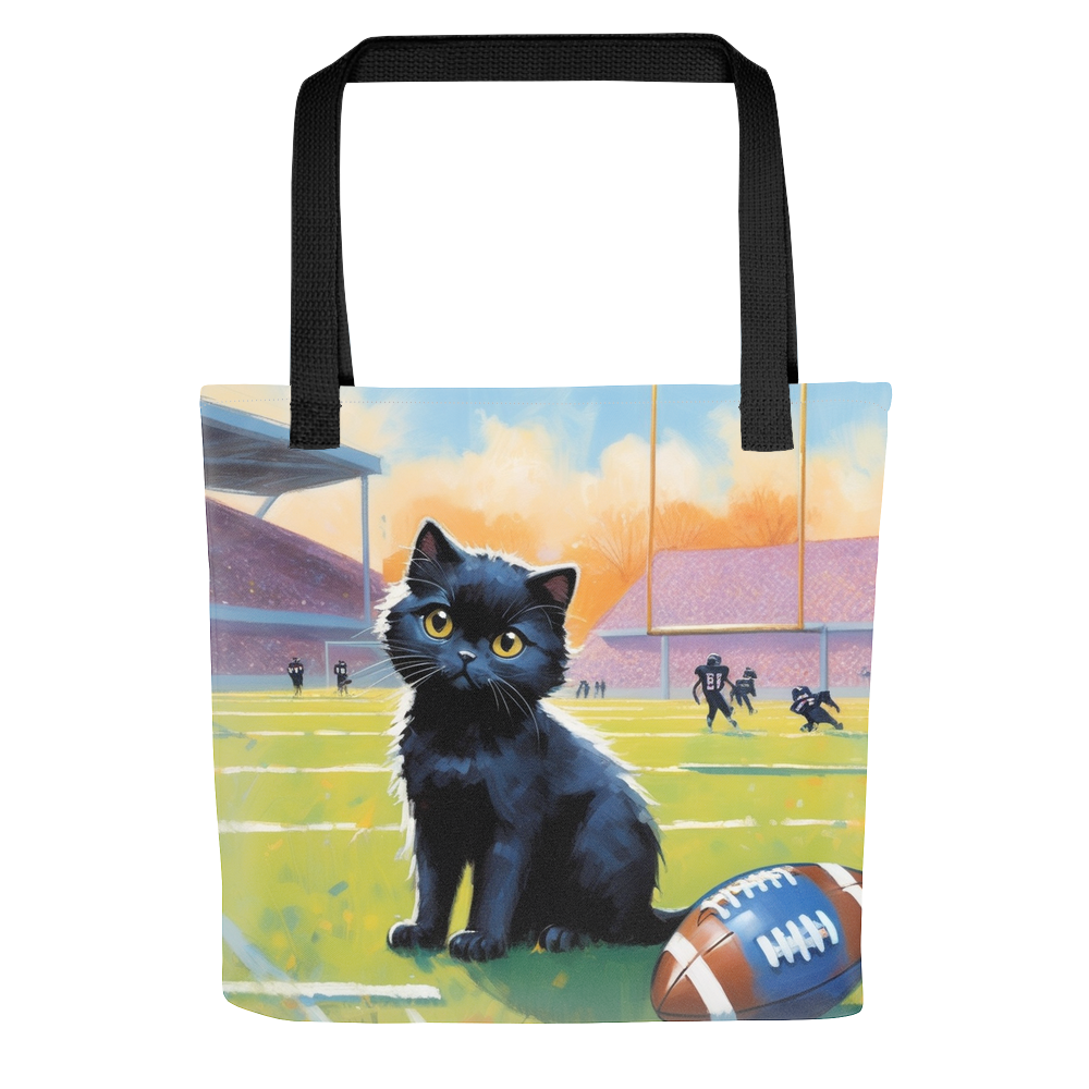 PugMug Custom Black Scottish Fold Cat Tote