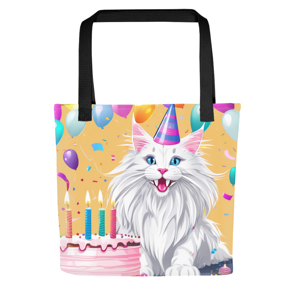PugMug Custom White Maine Coon Cat Tote